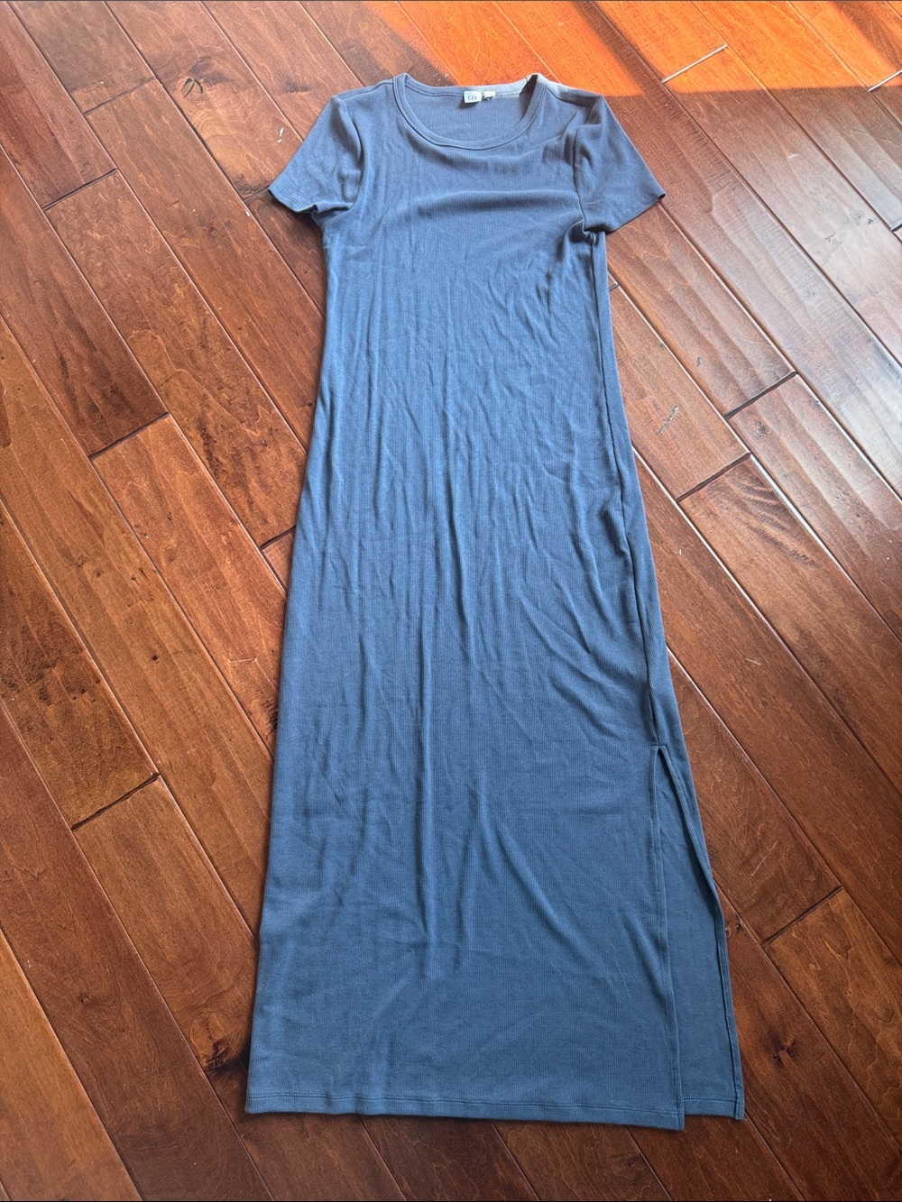 GAP Short-Sleeve Maxi Dress in Slate Blue. NWOT. Size M Tall.